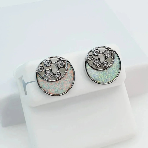 925 Sterling Silver Cubic Zirconia Earrings, U19254795 - Picture 3 of 11